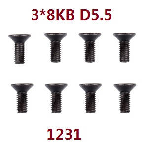 Wltoys 104001 RC Car spare parts screws set 3*8KB 1231