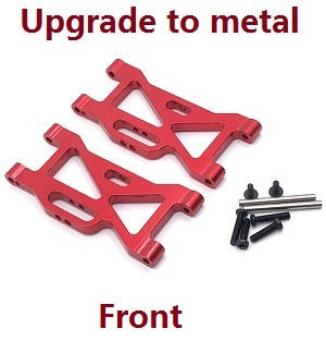 Wltoys 104001 RC Car spare parts front swing arm (Metal) Red - Click Image to Close