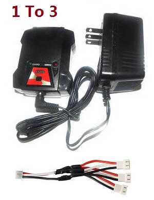 Wltoys 104001 RC Car spare parts charger and balance charger box with 1 to 3 wire