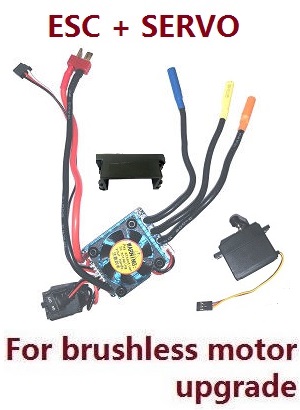 Wltoys 104001 RC Car spare parts ESC board and SERVO set (For brushless motor) - Click Image to Close