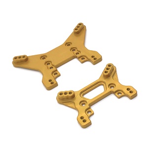 Wltoys XK 104001 RC Car spare parts front and rear shock absorber plate Gold