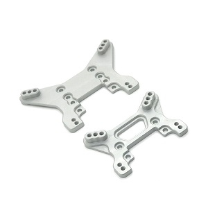 Wltoys XK 104001 RC Car spare parts front and rear shock absorber plate Silver