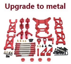 Wltoys XK 104001 RC Car spare parts 10-IN-1 upgrade to metal kit Red