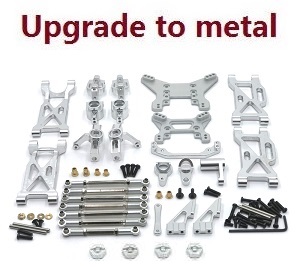 Wltoys XK 104001 RC Car spare parts 10-IN-1 upgrade to metal kit Silver