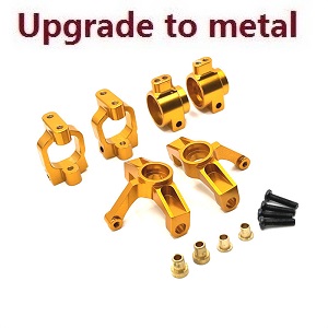 Wltoys XK 104001 RC Car spare parts 3-IN-1 upgrade to metal Kit Gold