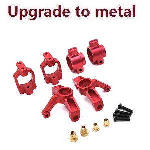 Wltoys XK 104001 RC Car spare parts 3-IN-1 upgrade to metal Kit Red