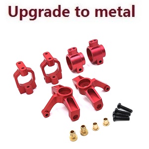 Wltoys XK 104001 RC Car spare parts 3-IN-1 upgrade to metal Kit Red - Click Image to Close