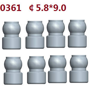 Wltoys 10428-2 RC Car spare parts ball head 5.8*9.0 0361 - Click Image to Close