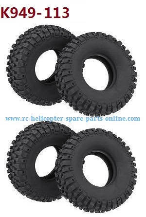 Wltoys 10428-A2 RC Car spare parts tire skin 4pcs K949-113