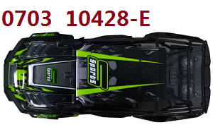 Wltoys 10428-D 10428-E RC Car spare parts car shell group 0703 10428-E (Green-Black)