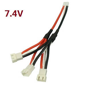 Wltoys 10428-D 10428-E RC Car spare parts 1 to 3 charger wire 7.V - Click Image to Close