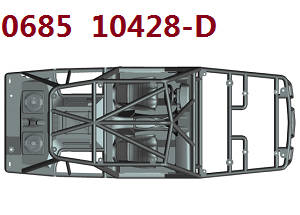 Wltoys 10428-D 10428-E RC Car spare parts large bracket assembly 0685 10428-D
