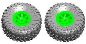 Wltoys 10428-D 10428-E RC Car spare parts tire 2pcs 0705 - Click Image to Close