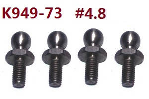 Wltoys 10428-C2 RC Car spare parts 4.8 ball head screws K949-73 4pcs