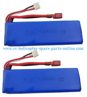 Wltoys 10428-A2 RC Car spare parts 7.4V 2200mAh battery 2pcs