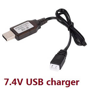 Wltoys 10428-C RC Car spare parts USB charger wire 7.4V