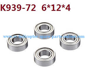 Wltoys 10428-A RC Car spare parts rolling bearing K939-72 6*12*4 4pcs