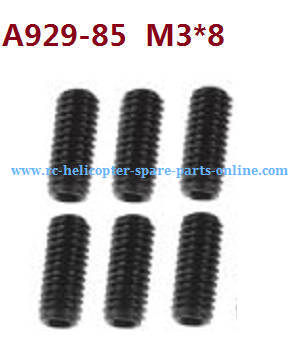 Wltoys 10428-2 RC Car spare parts set screws M3*8 A929-85 6pcs