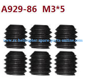 Wltoys 10428 RC Car spare parts set screws M3*5 A929-86 6pcs - Click Image to Close