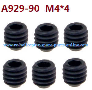 Wltoys 10428-B2 RC Car spare parts set screws M4*4 A929-90 6pcs