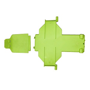Wltoys 10428-C2 RC Car spare parts front collision avoidance and battery case Green - Click Image to Close
