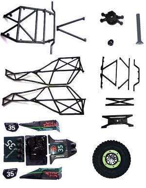 Wltoys 10428 RC Car spare parts total car shell and frame group K949-107 Black
