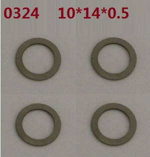 Wltoys 10428-2 RC Car spare parts flate washers 10*14*0.5 0324 8pcs - Click Image to Close
