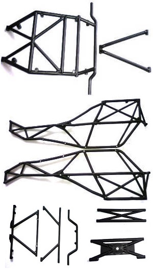 Wltoys 10428 RC Car spare parts chassis frame set Black