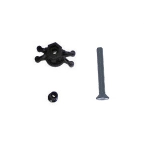 Wltoys 10428 RC Car spare parts fixed set for the tail wheel Black