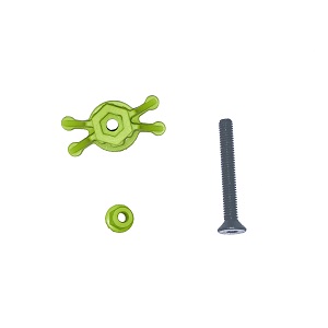 Wltoys 10428-C RC Car spare parts fixed set of tail wheel Green - Click Image to Close