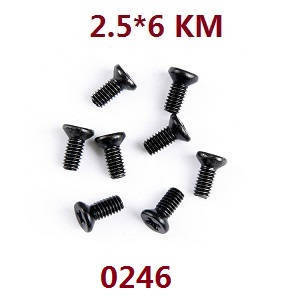 Wltoys 12401 12402 12402-A 12403 12404 RC Car spare parts screws 2.5*6KM 0246 - Click Image to Close