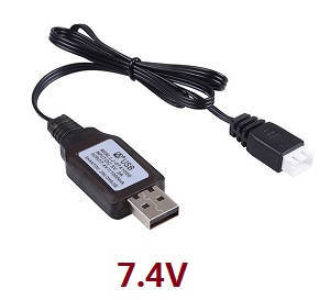 Wltoys 12401 12402 12402-A 12403 12404 RC Car spare parts USB charger wire 7.4V - Click Image to Close