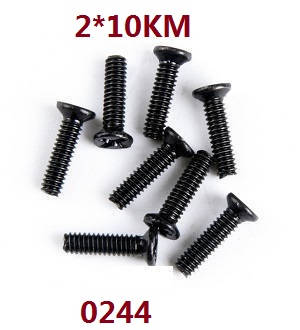 Wltoys 12401 12402 12402-A 12403 12404 RC Car spare parts screws 2*10KM 0244 - Click Image to Close