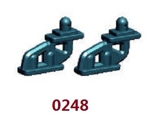 Wltoys 12401 12402 12402-A 12403 12404 RC Car spare parts tail wing support 0248 - Click Image to Close