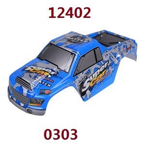 Wltoys 12401 12402 12402-A 12403 12404 RC Car spare parts car shell (For 12402) 0303 - Click Image to Close