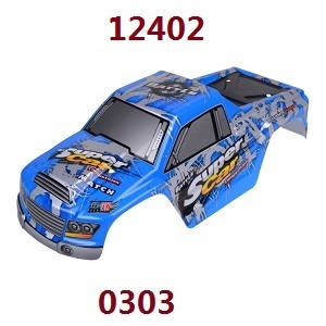 Wltoys 12401 12402 12402-A 12403 12404 RC Car spare parts car shell (For 12402) 0303