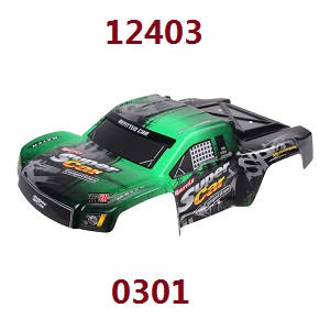 Wltoys 12401 12402 12402-A 12403 12404 RC Car spare parts car shell (For 12403) 0301 - Click Image to Close