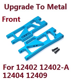 Wltoys 12401 12402 12402-A 12403 12404 RC Car spare parts upgrade to metal arm as-lower front swing (metal Blue color)
