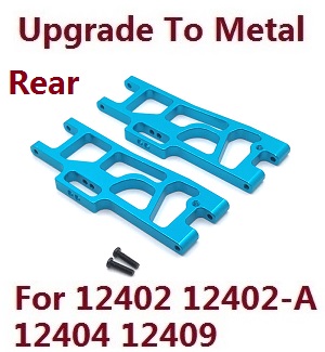 Wltoys 12401 12402 12402-A 12403 12404 RC Car spare parts upgrade to metal arm as-rear lower swing (metal Blue color)