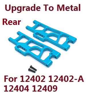 Wltoys 12401 12402 12402-A 12403 12404 RC Car spare parts upgrade to metal arm as-rear lower swing (metal Blue color)