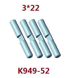 Wltoys 12401 12402 12402-A 12403 12404 RC Car spare parts planetary gear shaft 3*22 K949-52
