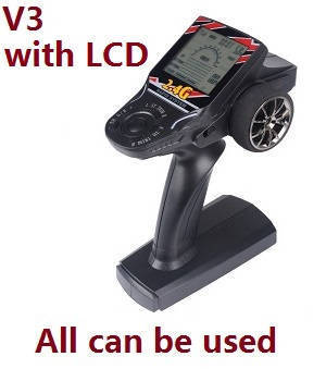 Wltoys 12401 12402 12402-A 12403 12404 RC Car spare parts transmitter (V3 with LCD) all can be used - Click Image to Close