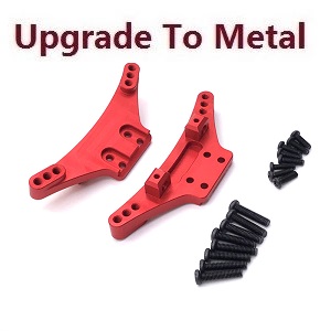 Wltoys 12401 12402 12402-A 12403 12404 RC Car spare parts shock absorber upgrade to metal Red
