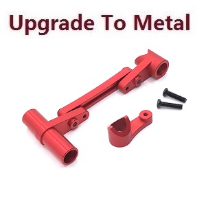 Wltoys 12401 12402 12402-A 12403 12404 RC Car spare parts arm as-steering link upgrade to metal Red