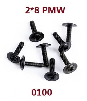 Wltoys 124012 124011 RC Car spare parts dish headband mediated screws M2*8 PMW 0100 - Click Image to Close