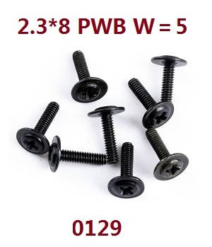 Wltoys 124012 124011 RC Car spare parts headband disc referrals screws M2.3*8 PWB W=5 0129