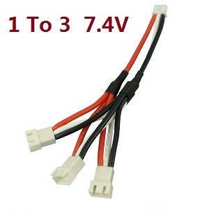 Wltoys 124012 124011 RC Car spare parts 1 to 3 charger wire 7.4V - Click Image to Close