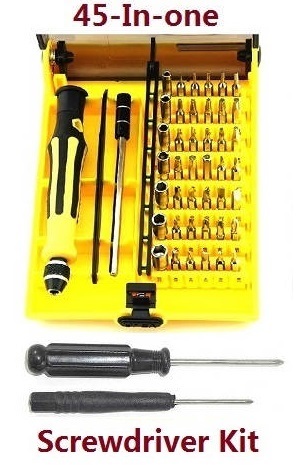 Wltoys 124019 RC Car spare parts 45-in-one A set of boutique screwdriver + 2* cross screwdriver set