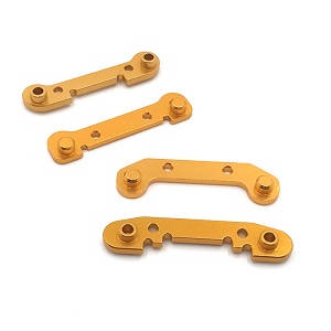 Wltoys 124019 RC Car spare parts front and rear swing arm strengthening plate Gold