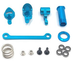 Wltoys 124019 RC Car spare parts steering clutch kit Metal Blue - Click Image to Close
